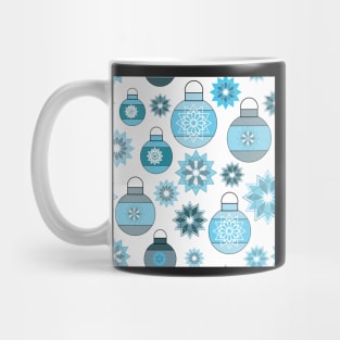 Ornaments and Snowflakes Christmas Holiday Pattern Mug